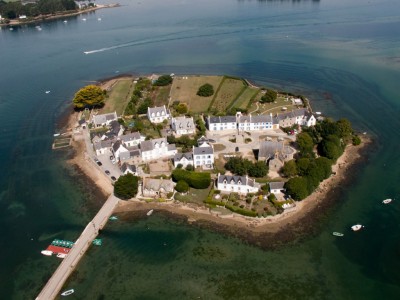 Ile de St Cado vue du ciel