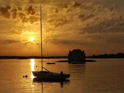 Coucher de soleil sur la maison de Nichtarguer